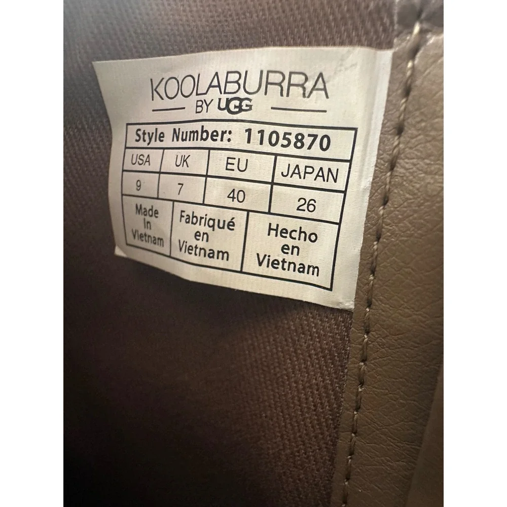 Koolaburra by UGG Shazi‎ Taupe Suede Block Heel Ankle Booties Womens 9